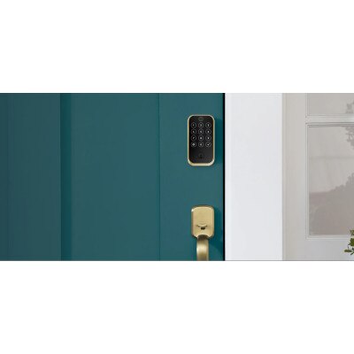 Yale Pro 2 Keyed Touchscreen Keypad Lock with Wi-Fi, Lifetime Brass